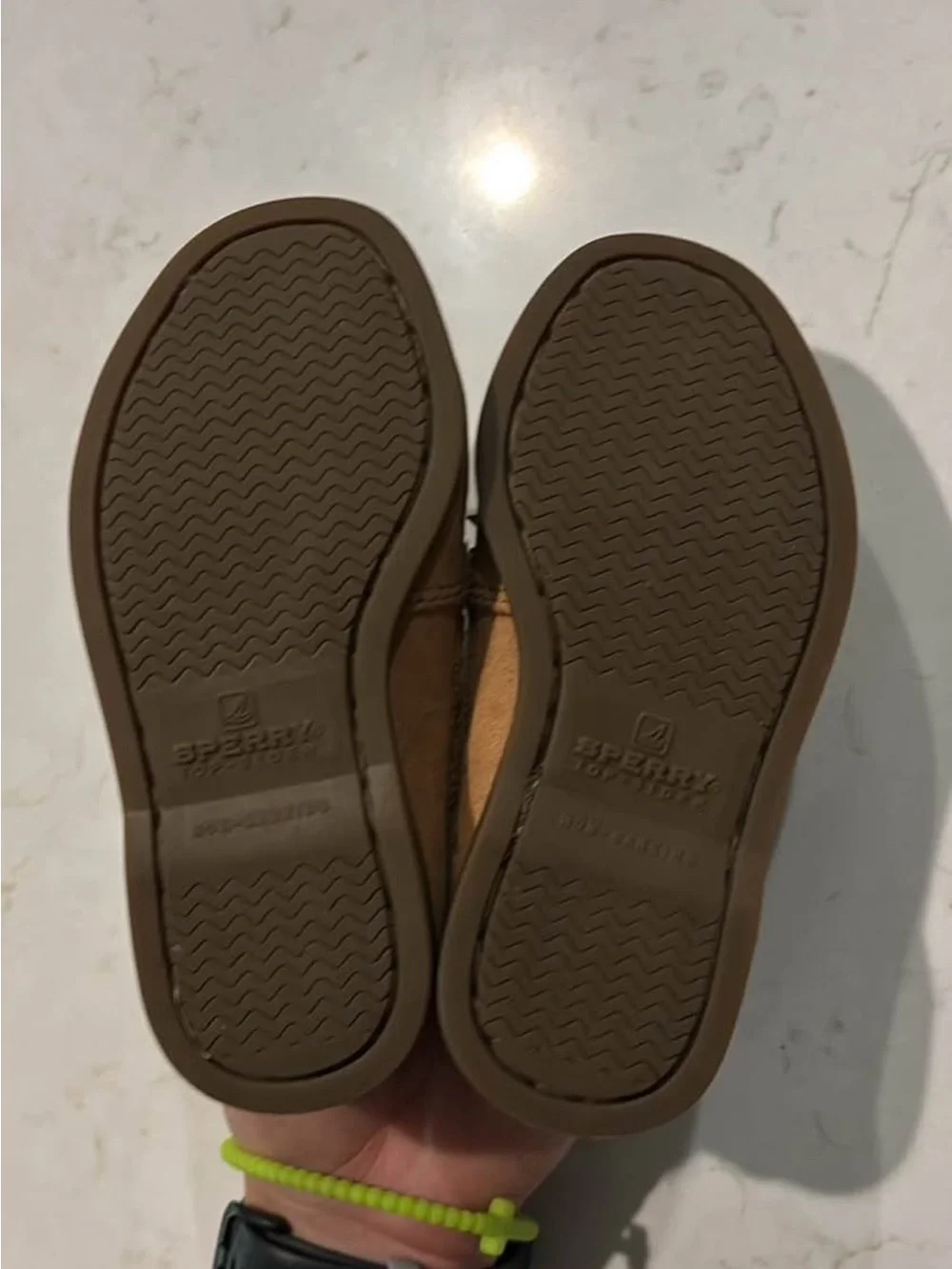 Sperry Tan Leather Boat Shoes
